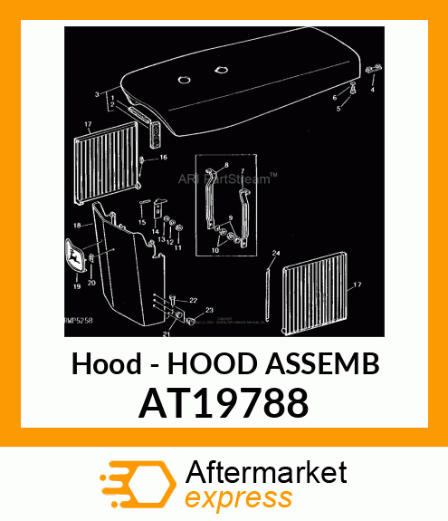 Hood - HOOD ASSEMB AT19788