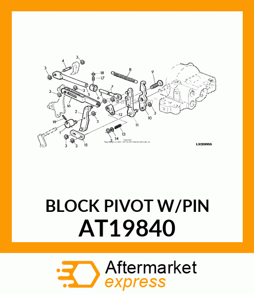 BLOCK PIVOT W/PIN AT19840