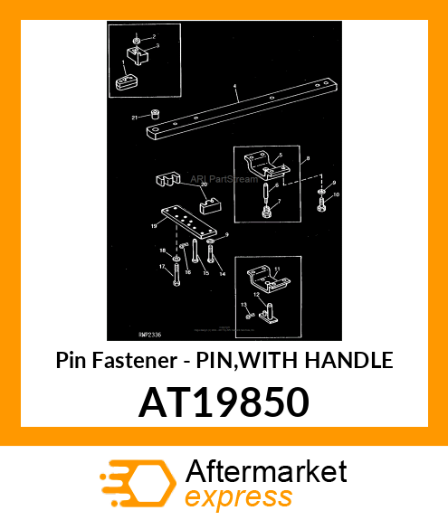 Pin Fastener - PIN,WITH HANDLE AT19850