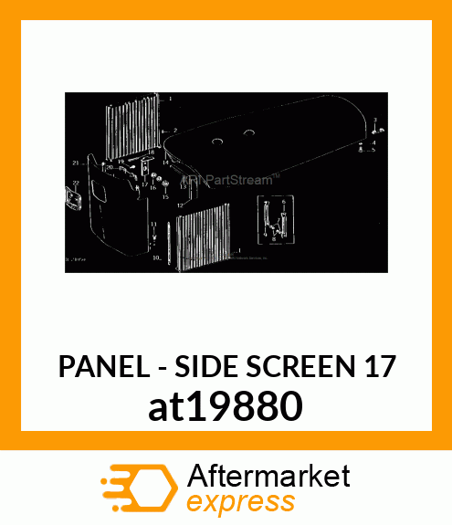 SCREEN,GRILLE,ASSEMBLY at19880