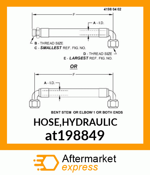 HOSE,HYDRAULIC at198849