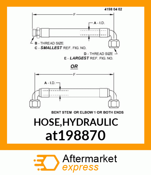 HOSE,HYDRAULIC at198870