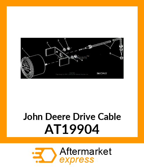 DRIVE CABLE, TACHOMETER AT19904