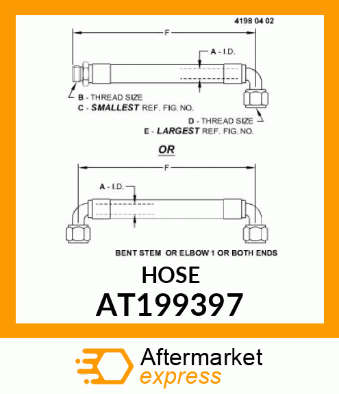 HOSE, HYDRAULIC AT199397