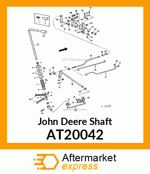 SHAFT SPEED CONTROL W/ARM AT20042