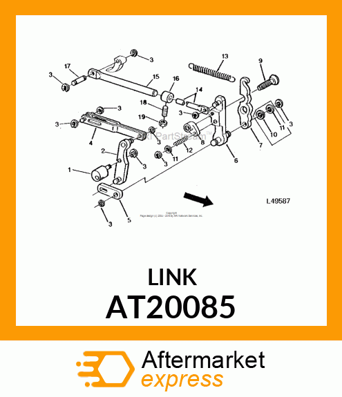 LINK RS OPERATING W/PIN AT20085