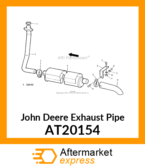 PIPE,EXHAUST AT20154