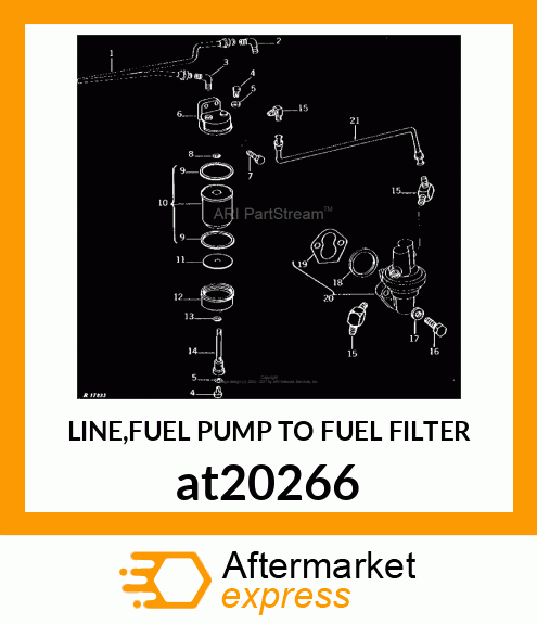 LINE,FUEL PUMP TO FUEL FILTER at20266