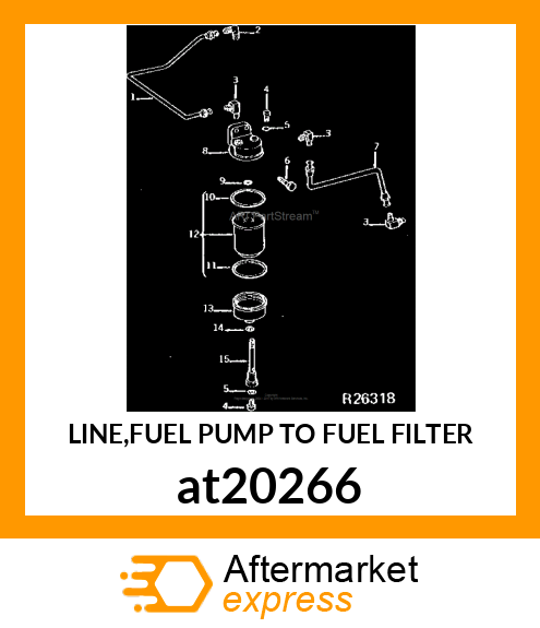 LINE,FUEL PUMP TO FUEL FILTER at20266