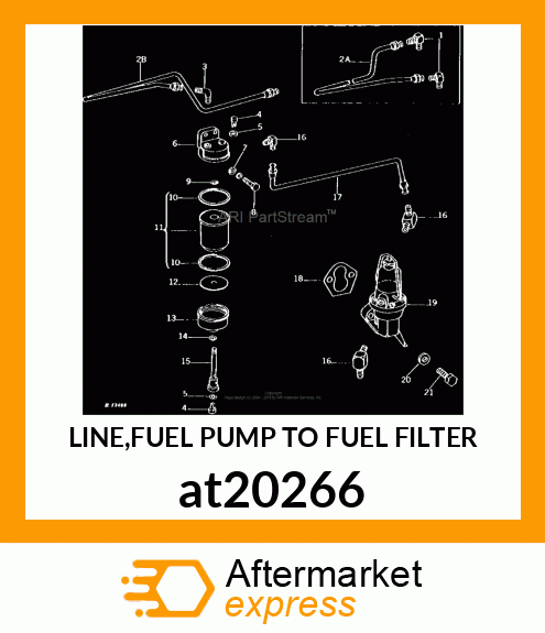 LINE,FUEL PUMP TO FUEL FILTER at20266