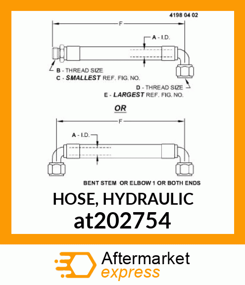 HOSE, HYDRAULIC at202754