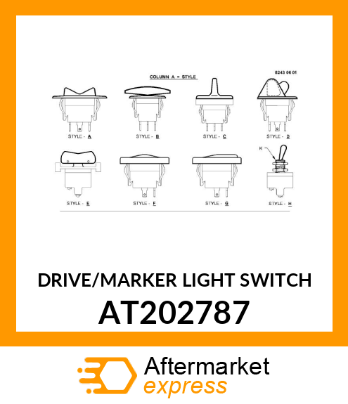 DRIVE/MARKER LIGHT SWITCH AT202787