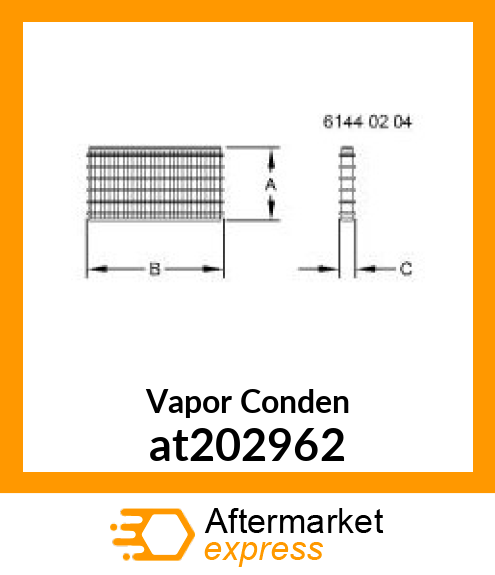 CONDENSER, 8 FPI, 2.25 TH at202962