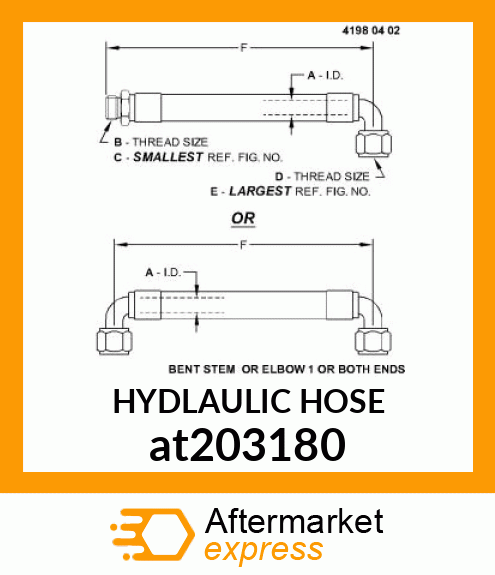 HOSE, HYDRAULIC at203180