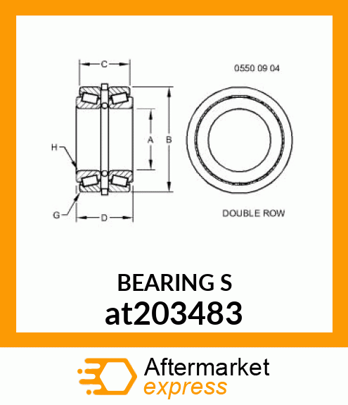 BEARING, TAPERED ROLLER at203483