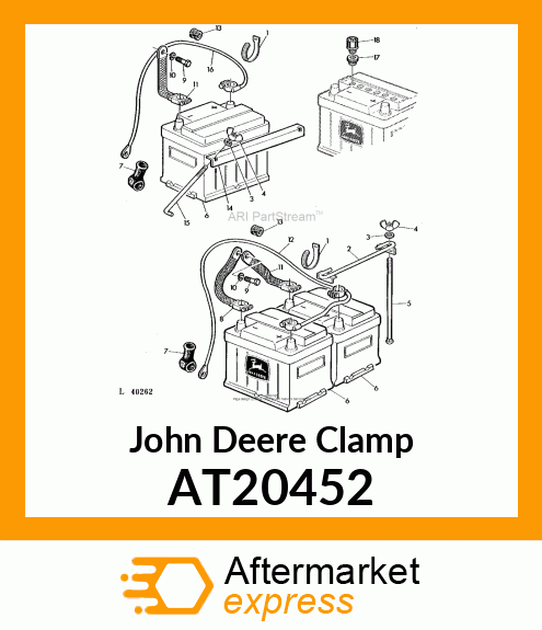 CLAMP,BATTERY,ASSEMBLY AT20452