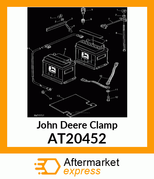 CLAMP,BATTERY,ASSEMBLY AT20452