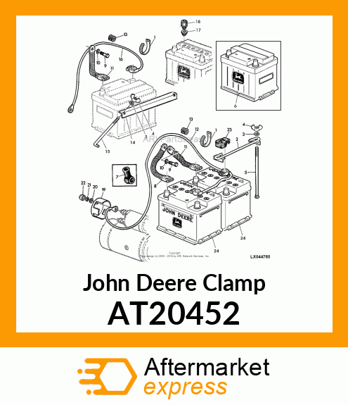 CLAMP,BATTERY,ASSEMBLY AT20452