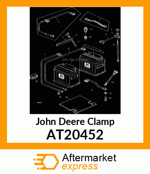 CLAMP,BATTERY,ASSEMBLY AT20452