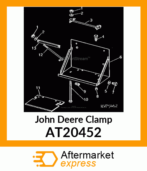 CLAMP,BATTERY,ASSEMBLY AT20452