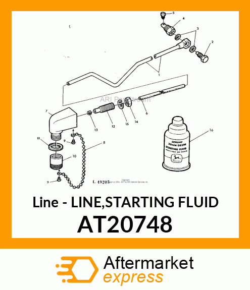 Line - LINE,STARTING FLUID AT20748