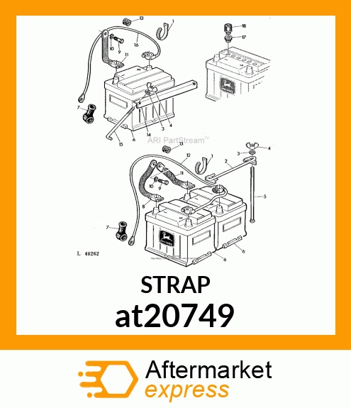 STRAP ,BATTERY GROUND at20749