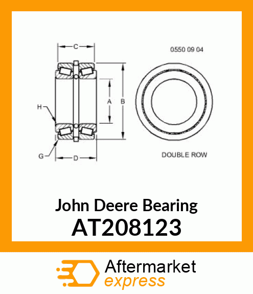 BEARING, TAPERED ROLLER AT208123