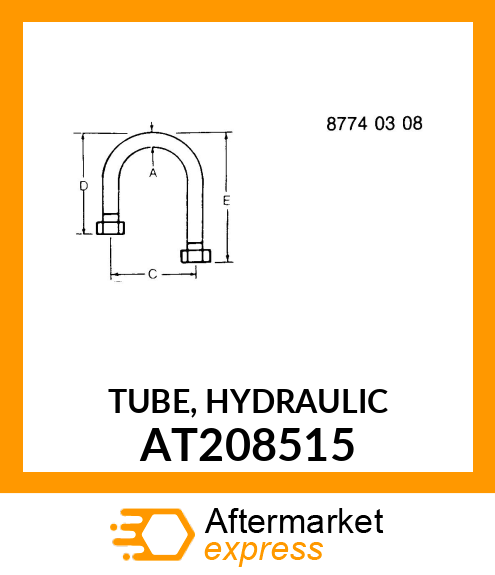 TUBE, HYDRAULIC AT208515