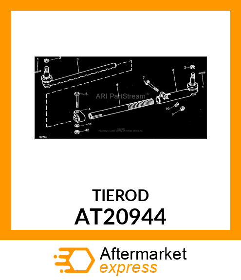 SOCKET, TIE ROD END/OUTER/ AT20944