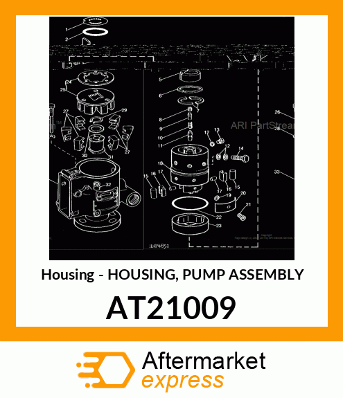 Housing - HOUSING, PUMP ASSEMBLY AT21009