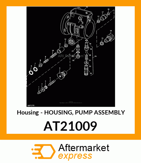 Housing - HOUSING, PUMP ASSEMBLY AT21009