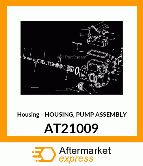 Housing - HOUSING, PUMP ASSEMBLY AT21009