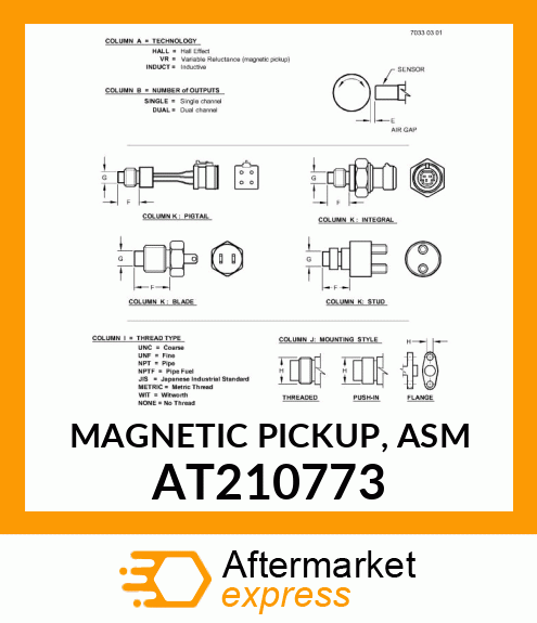 MAGNETIC PICKUP, ASM AT210773