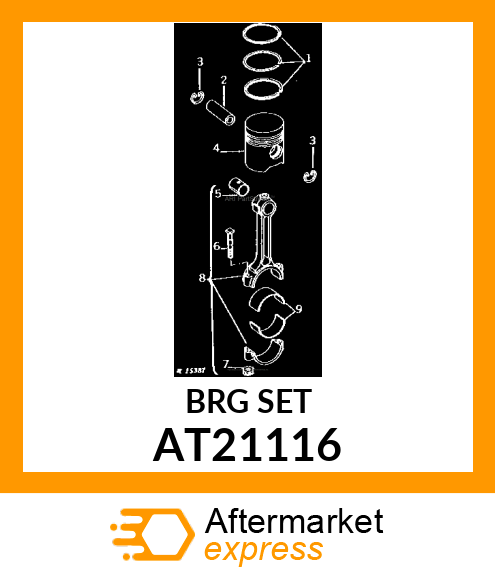 BEARING ,.010 UNDERSIZE CONNECTING AT21116