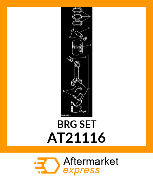 BEARING ,.010 UNDERSIZE CONNECTING AT21116