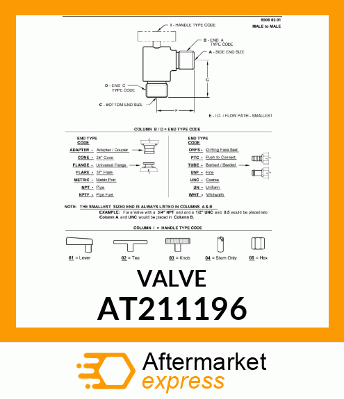 VALVE, DRAIN AT211196