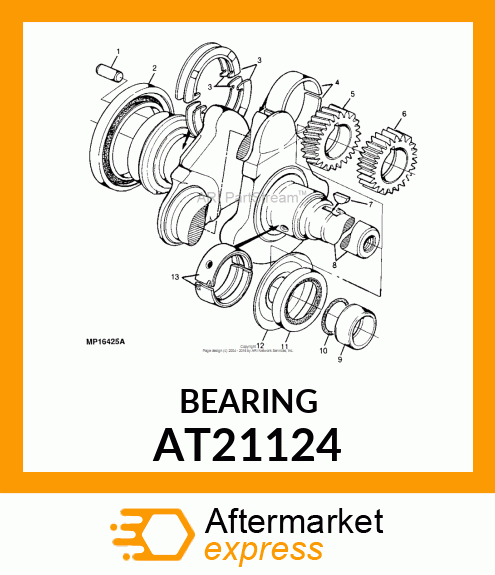 BEARING KIT,.010 UNDER CONNECTING R AT21124