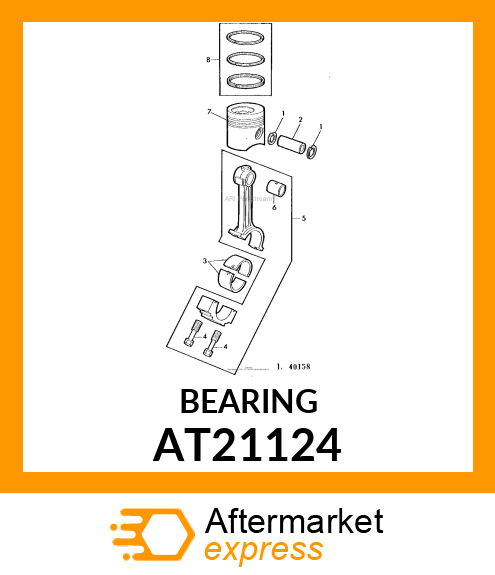 BEARING KIT,.010 UNDER CONNECTING R AT21124