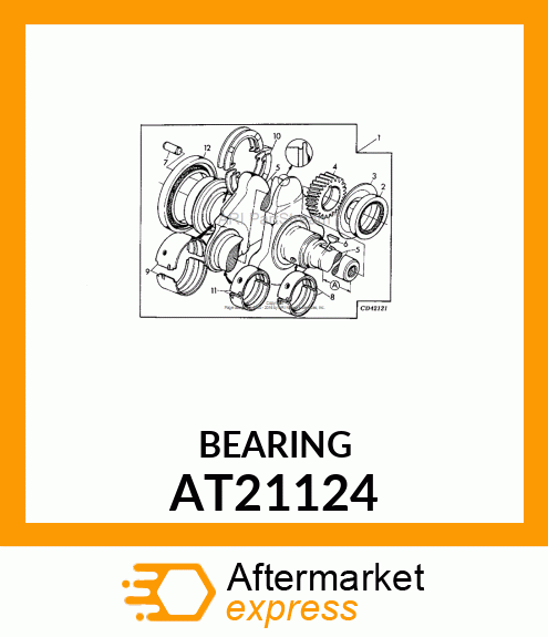 BEARING KIT,.010 UNDER CONNECTING R AT21124