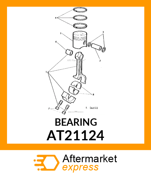 BEARING KIT,.010 UNDER CONNECTING R AT21124