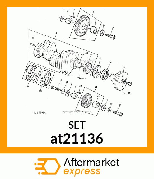 BEARING,MAIN THRUST(.762MM)UNDERSIZ at21136