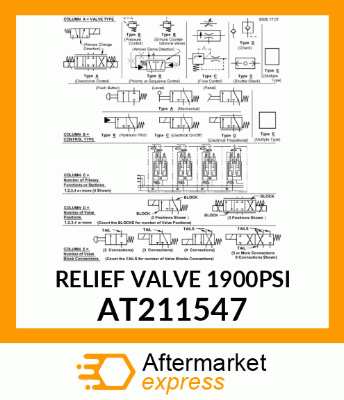 RELIEF VALVE (1900PSI) AT211547