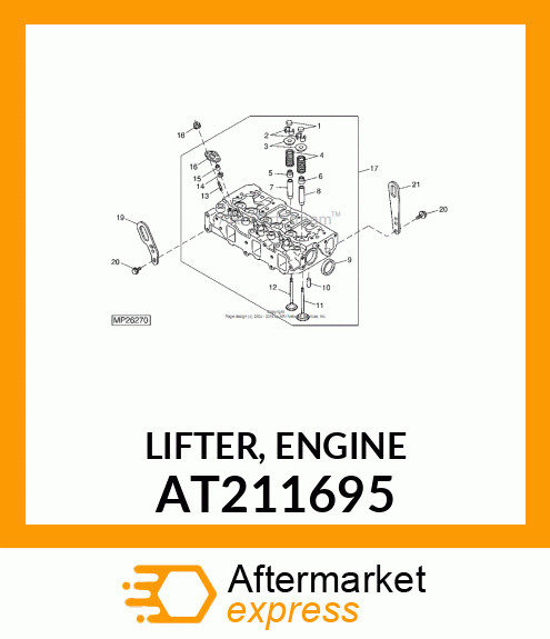 LIFTER, ENGINE AT211695