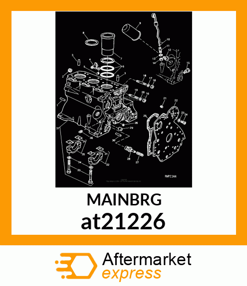 BEARING CAP, MAIN BEARING at21226