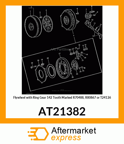 Flywheel - FLYWHEEL,BALANCED AT21382