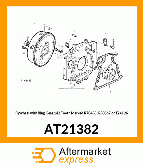 Flywheel - FLYWHEEL,BALANCED AT21382