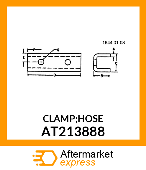 CLAMP;HOSE AT213888