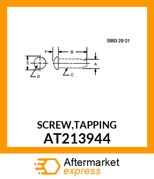 SCREW,TAPPING AT213944