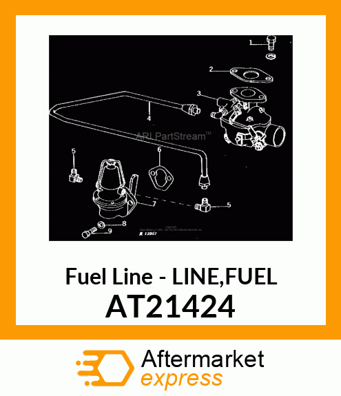 Fuel Line - LINE,FUEL AT21424