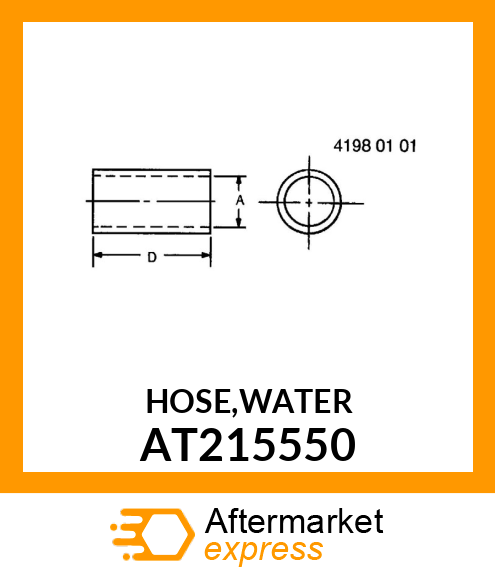 HOSE,WATER AT215550